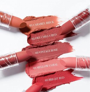 Губная помада 01 Air fit Velvet Lipstick 01 caramel brick