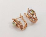Серьги с кристаллами Swarovski