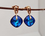 Серьги с кристаллами Swarovski