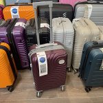 Чемодан маленький размер S 20&quot; 40 л (ручная кладь) вишневый