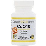 California Gold Nutrition, CoQ10, TapiOgels, 100 мг, 30 Овощные мягкие гели