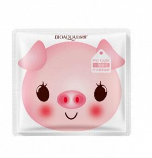 Тканевая маска со свиным коллагеном и йогуртом BioAqua Pig Mask