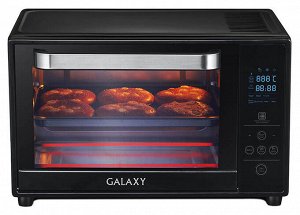 Мини-печь Galaxy GL 2623 (1шт) Мини-печь объем 28л , мощность 1600 Вт, 7 программ работы духовки, дверца из жаропрочного стекла, функция конвекции, цифровой дисплей, электронное управление, четыре  на