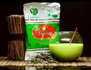 Традиционный Тайский Изумрудный молочный зеленый чай/SIAM TEA FACTORY THAI GREEN MILK TEA