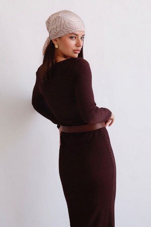 Платье в цвете "корица"