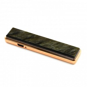 Зажигалка USB из обсидиана золотого.