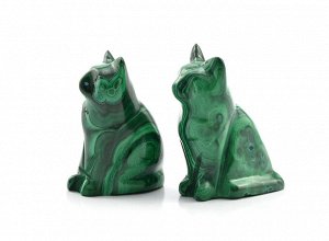 Кошка из малахита 35*22*57мм