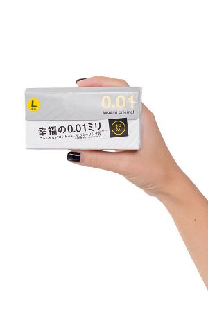 Презервативы полиуретановые Sagami Original 001 L-size, L 19 см, №5