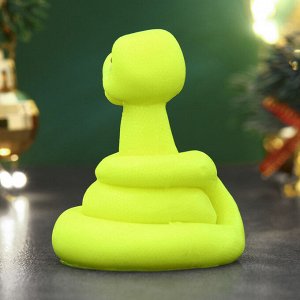 Фигурное мыло "Змейка Ёлочка" желтое, 55г