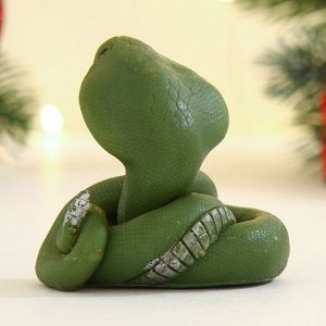 Фигурное мыло "Змея Кобрюша" зеленое, 40г
