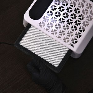 Аппарат для маникюра и педикюра Windigo LMH-04, 80 Вт, 35000 об/мин, с лампой и пылесосом, белый
