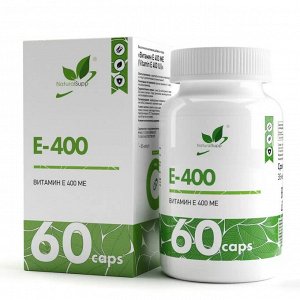 NaturalSupp E-400 Витамин Е 400МЕ, 60 капс