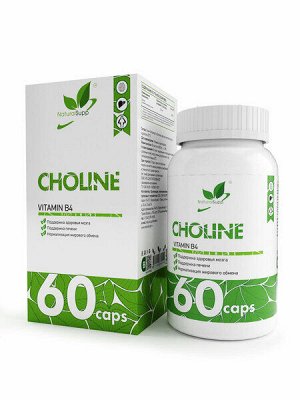 NaturalSupp Choline B4 Витамин В4 (холин),  60 капс