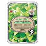 Jant Blanc Маска для лица ткан. ЗЕЛЕНЫЙ ЧАЙ Green Tea Plentiful Essential Skin Mask, 25 гр