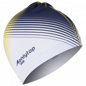 Шапочка для плавания взрослая ONLYTOP «Орнамент», тканевая, обхват 54-60 см