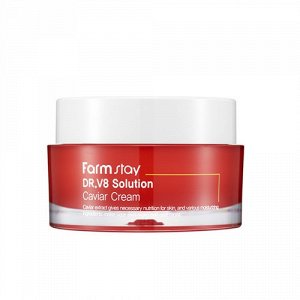 KR/ FarmStay DR.V8 Solution Caviar Cream Крем для лица "Икра", 50мл