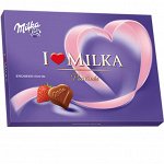 MILKA I LOVE  Набор шоколадных конфет с клубничной начинкой