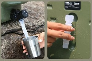 Канистра для воды [35х30х16см, 12л, пищевой пластик, зеленый, 690г]