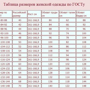 Размерная сетка