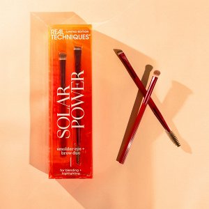Набор кистей для макияжа глаз и бровей Real Techniques Solar Power Smolder Eye + Brow Duo