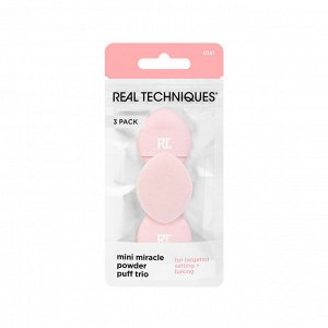 Набор мини-пуховок для пудры Real Techniques Mini Miracle Powder Puff Trio (3 шт.)