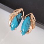 Серьги под золото 3