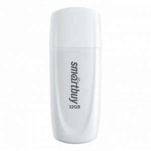 Флешка память 32GB USB UFD 2.0 накопитель SmartBuy Scout White (SB032GB2SCW)