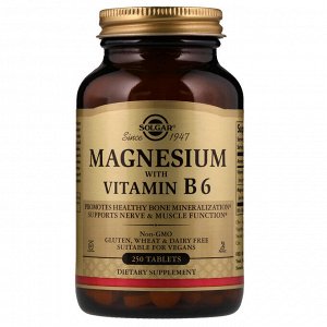 Магний, с витамином В6, 250 таблеток