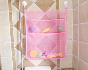Сетка для хранения игрушек в ванной на присосках, 52*42