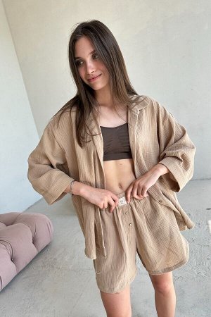Костюм муслин  SET019/22/Оливка