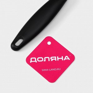 Молоток для мяса Доляна «Овал», 25 см, чёрный
