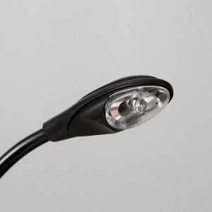 Лампа для чтения на прищепке "Лоск, черная" 1LED 25x2x3.5 RISALUX
