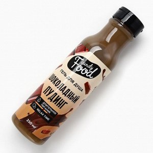 Гель для душа женский, 350 мл, аромат шоколадного пудинга, CANDY FOOD