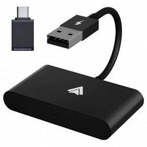Автомобильный беспроводной адаптер Bluetooth для Android Auto + Переходник USB-A - Type-C
