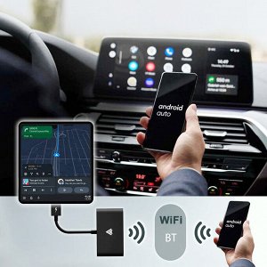 Автомобильный беспроводной адаптер Bluetooth для Android Auto + Переходник USB-A - Type-C
