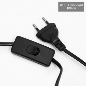 Лампа настольная «Анеле» 1x40 Вт Е14 белый/золото 22x22x38 см