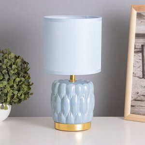 Лампа настольная «Бенита» 1x40 Вт Е14 синий 15x15x30 см