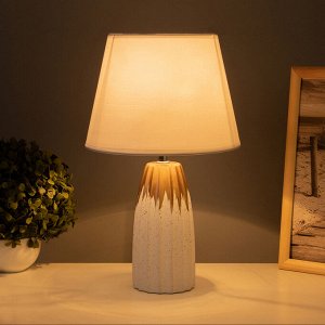 Лампа настольная «Анеле» 1x40 Вт Е14 белый/золото 22x22x38 см
