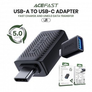 Переходник ACEFAST J1 с USB-A на Type-C OTG адаптер высокоскоростной 5.0Gbps