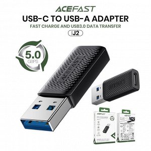 Переходник ACEFAST J2 с Type-C на USB-A OTG адаптер высокоскоростной 5.0Gbps