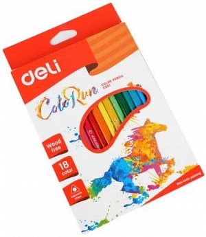 Карандаши цветные 18 цв（deli）