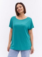 Футболка из холодного трикотажа ZFU02807GRN44