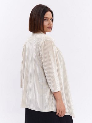 Кардиган из бархата KA31811WHT04