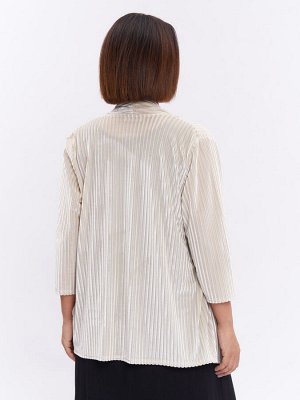 Кардиган из бархата KA31811WHT04