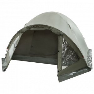 Палатка туристическая 2-местная maclay KATUN 2, 325x160x120 см, кемпинговая, двухслойная, с тамбуром, зелёная