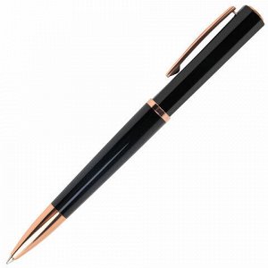 Ручка подарочная шариковая GALANT "Speer", корпус темно-синий, детали розовое золото, узел 0,7 мм, линия письма 0,5 мм, синяя, 144169