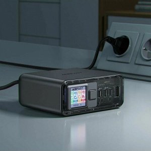PREMIUM ! Сетевое зарядное устройство настольная электростанция ACEFAST Z4 PD218W GaN (3xUSB-C+1xUSB-A)