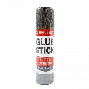 Клей-карандаш 36 г, BRAUBERG ULTRA STRONG, УСИЛЕННАЯ ФОРМУЛА, ЮЖНАЯ КОРЕЯ, 1 штука в пакете, 881034