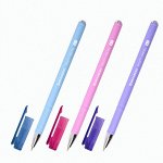 Ручка шариковая масляная BRAUBERG &quot;FRUITY Pastel&quot;, СИНЯЯ, soft-touch, узел 0,7 мм, линия письма 0,35 мм, 142958, OBP322