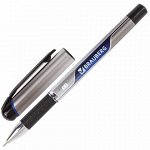 Ручка шариковая масляная с грипом BRAUBERG &quot;Signature&quot;, СИНЯЯ, печать, узел 0,7 мм, линия письма 0,35 мм, 142688